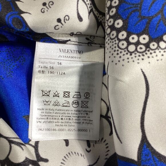 Valentino Garavani Printed Short Sleeve Shirt in Multicolor Silk